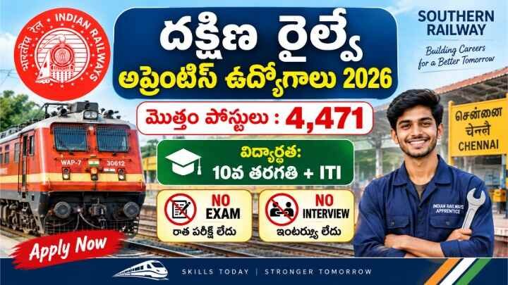 Southern Railway Apprentice Recruitment 2026