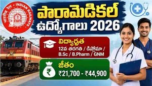 RRB Paramedical Recruitment 2026