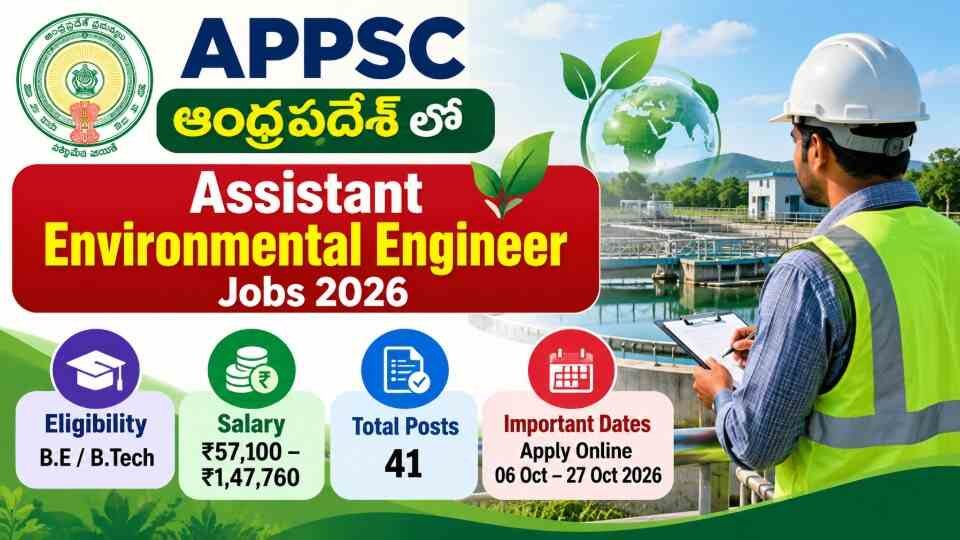 APPSC Assistant Environmental Engineer Recruitment 2026