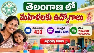 telangana govt jobs for female 2026